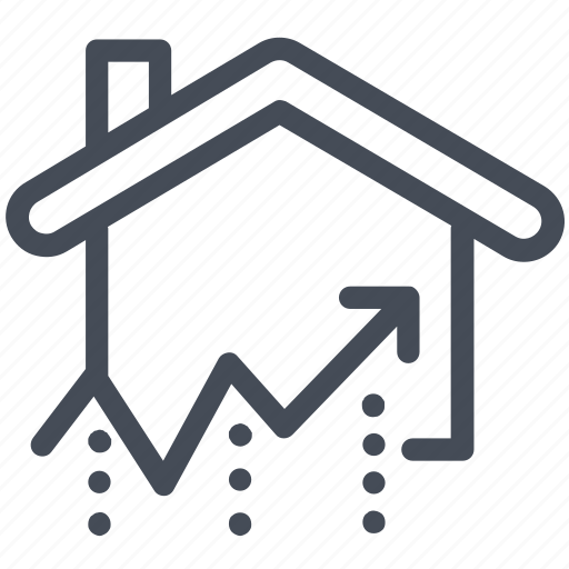 Growth, house, market, price icon - Download on Iconfinder