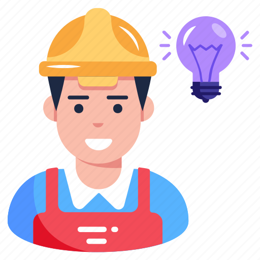 Creative engineer, creative worker, labor, engineer idea, engineer innovation icon - Download on Iconfinder