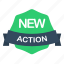action, guarantee, label, new 