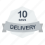 day, delivery, guarantee, label 