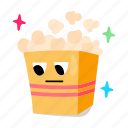 popcorn bucket, popcorn, cinema snack, refreshment, food