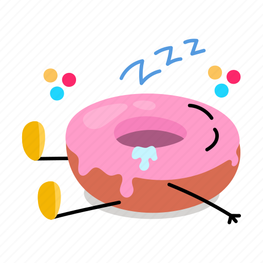 Donut, dessert, sweet, confectionery, bakery food sticker - Download on Iconfinder