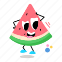 watermelon, fruit, food, watermelon slice, juicy fruit