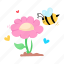 flower bee, bee nectar, bumblebee, honeybee, blooming flower 