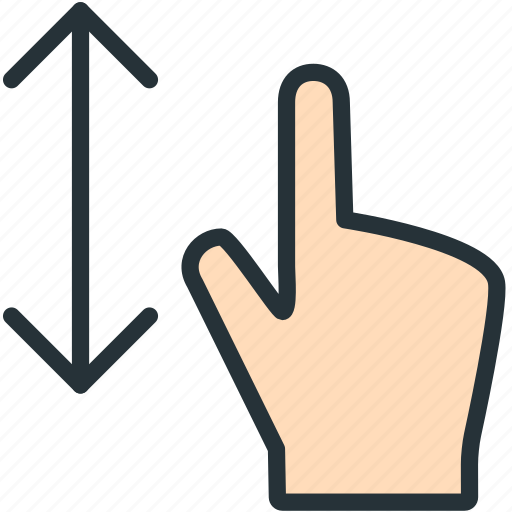 Down, finger, gestures, up icon - Download on Iconfinder