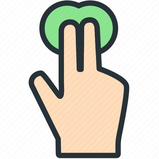 Fingers, gestures, hold, tap icon - Download on Iconfinder