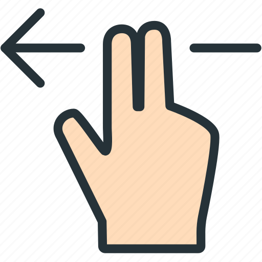 Fingers, gestures, left icon - Download on Iconfinder