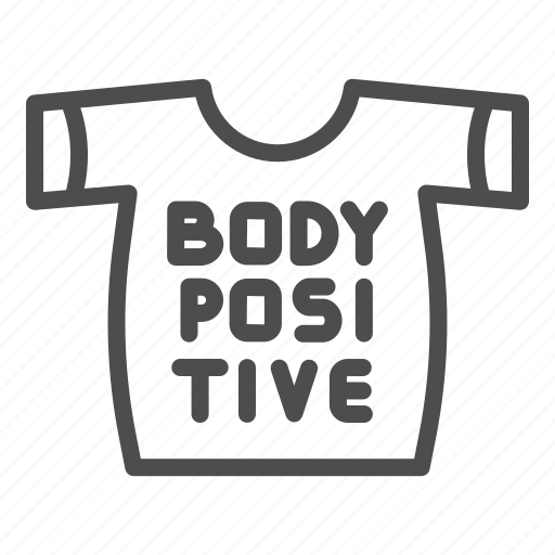 Body, positive, shirt, casual, cloth, clothing, cotton icon - Download on Iconfinder