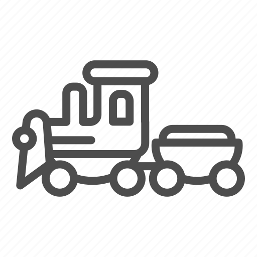 Toy, train, transport, vehicle, locomotive, play, railway icon - Download on Iconfinder