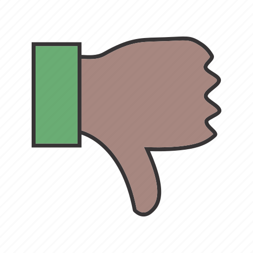 Dislike, down, hand, thumb icon - Download on Iconfinder