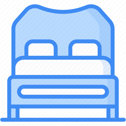 Bed, furniture, bedroom, room, house, home, interior icon icon - Download on Iconfinder