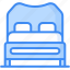 bed, furniture, bedroom, room, house, home, interior icon 