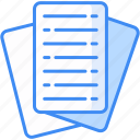 notes, document, file, paper, page, file type, files icon