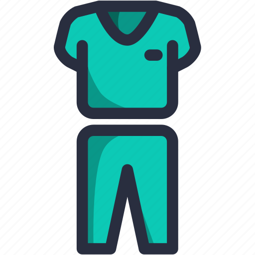 Scrub, medical, suit, green, surgical, dentist, operation icon - Download on Iconfinder
