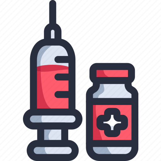 Vaccination, vaccine, syringes, injection, syringe, medicine, bottle icon - Download on Iconfinder