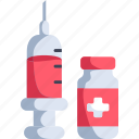 vaccination, vaccine, syringes, injection, syringe, medicine, bottle 