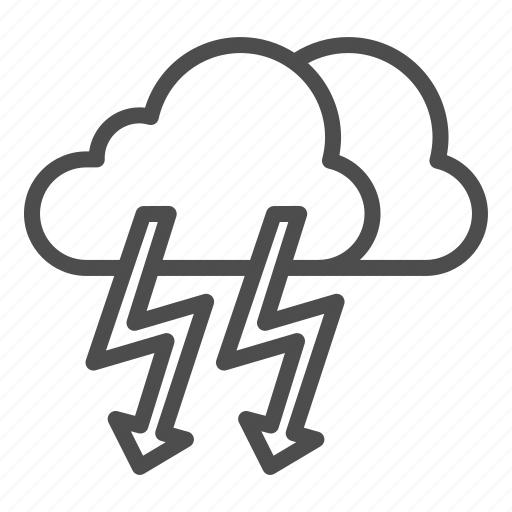 Thunder, cloud, lightning, meteorology, nature, thunderstorm, weather icon - Download on Iconfinder
