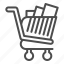 full, cart, shop, market, sale, order, store, customer, wheel 