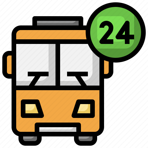 Bus, hours, help, transport, open icon - Download on Iconfinder