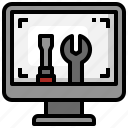 computer, repairing, technology, wrench, tools