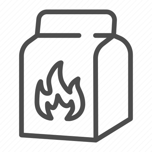 Bag, flame, fuel, grill, coal, paper, charcoal icon - Download on Iconfinder
