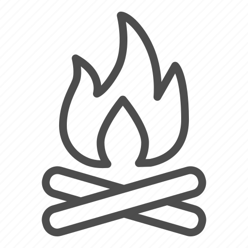 Bonfire, fire, flame, campfire, hot, firewood, cross icon - Download on Iconfinder