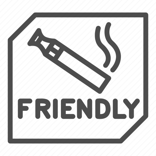 Cigarette, area, nicotine, vape, sticker, friendly, steam icon - Download on Iconfinder