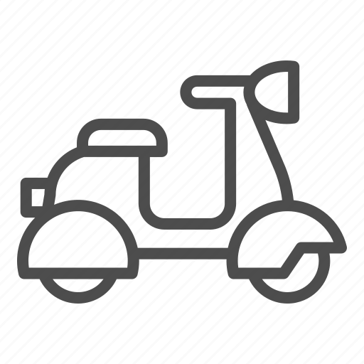 Moped, scooter, motor, transport, motorcycle, travel, wheel icon - Download on Iconfinder