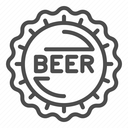 Beer, bar, beverage, cap, drink, wave, emblem icon - Download on Iconfinder