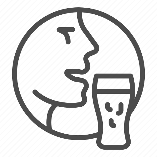 Beer, man, pub, glass, face, drink, human icon - Download on Iconfinder