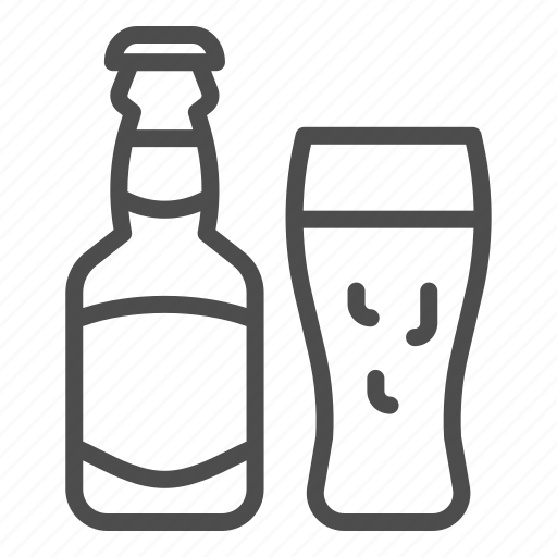 Bottle, bar, drink, glass, alcohol, beverage, mug icon - Download on Iconfinder
