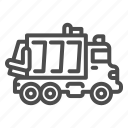 truck, garbage, dump, rubbish, container, transport, vehicle