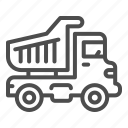 truck, heavy, industry, vehicle, cargo, transport, wheel