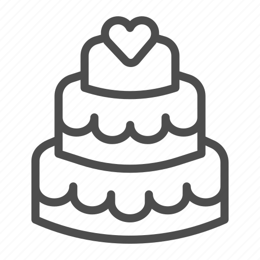Cake, bakery, dessert, sweet, cream, party, heart icon - Download on Iconfinder