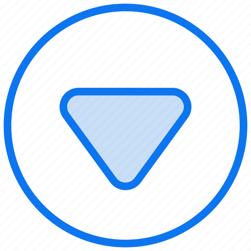 Down arrow, arrow, direction, down, download, downloading, arrows icon - Download on Iconfinder