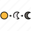 moon phases, moon, night, half-moon, weather, astronomy, nature, sky, meteorology 