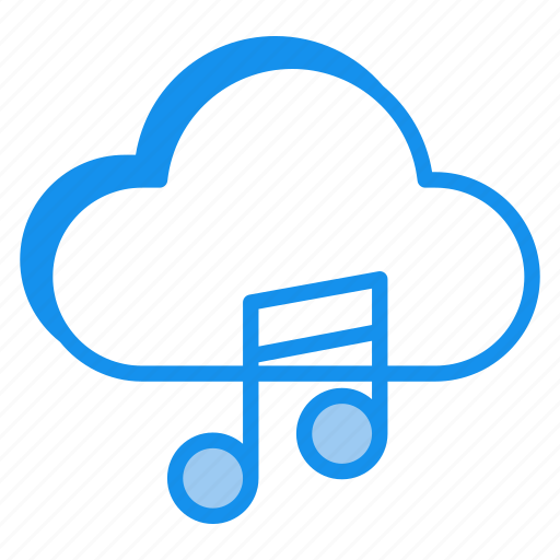 Music streaming, music, cloud-music, online-music, stream, song, melody icon - Download on Iconfinder