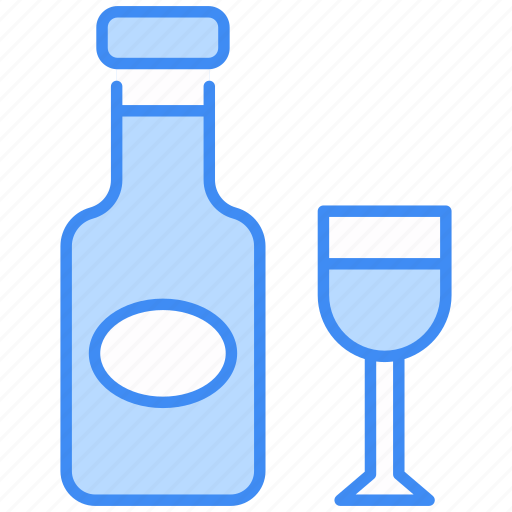 Alcohal, drink, beverage, bottle, cup, japan, sake icon - Download on Iconfinder