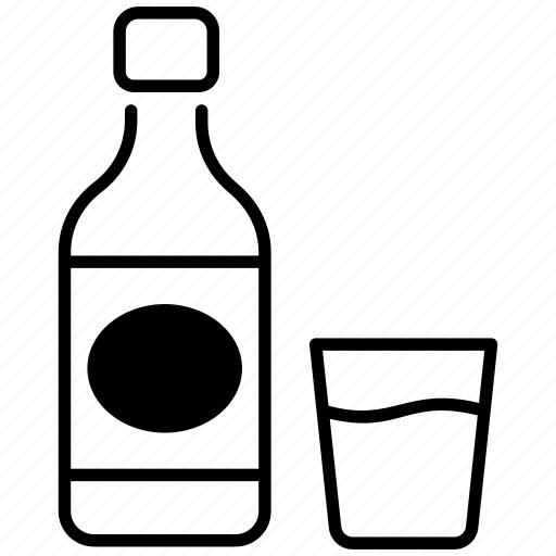 Soju, drink, alcohol, wine, wine-bottle, beverage, bottle icon - Download on Iconfinder