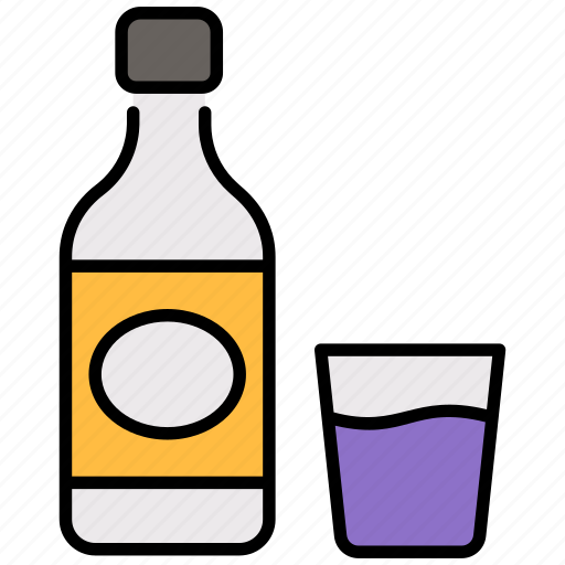 Soju, drink, alcohol, wine, wine-bottle, beverage, bottle icon - Download on Iconfinder