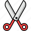 scissor, cut, tool, equipment 