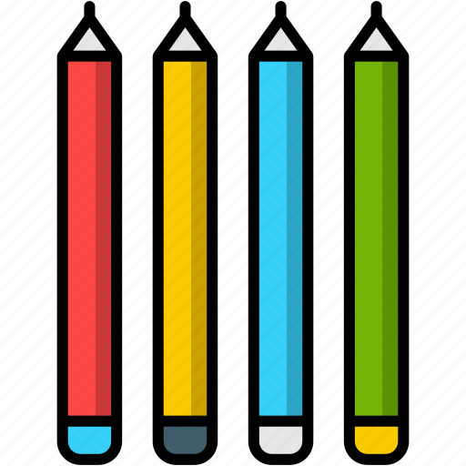 Colored pencil, colors, paint, art, drawing, pencil icon - Download on Iconfinder