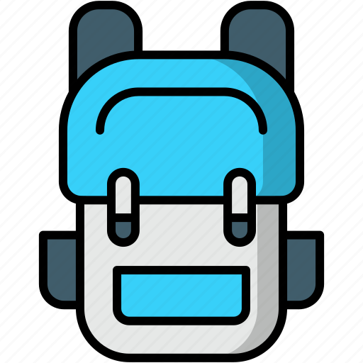Backpack, school bag, student bag, travel bag icon - Download on Iconfinder