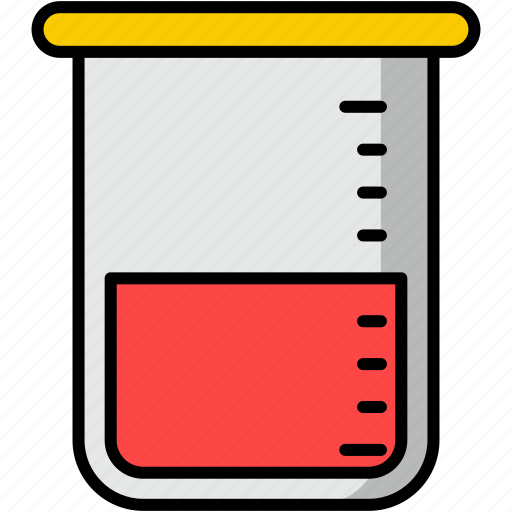 Beaker, science, laboratory, chemistry, research, education icon - Download on Iconfinder