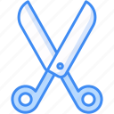 scissor, cut, tool, equipment icon