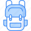 backpack, school bag, student bag, travel bag icon 