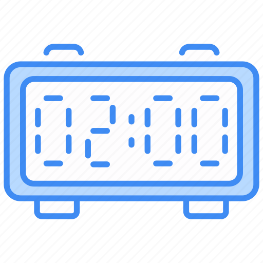 Digital clock, clock, time, alarm, alarm-clock, watch, timer icon - Download on Iconfinder