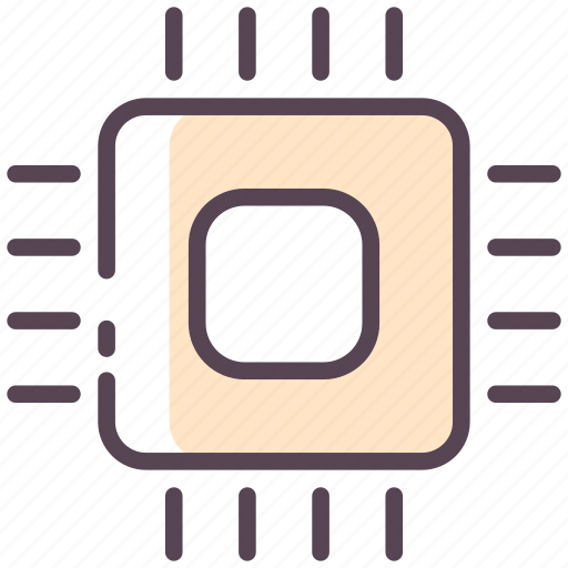Chip, processor, microchip, technology, hardware, computer, circuit icon - Download on Iconfinder