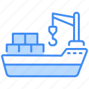 cargo ship, ship, boat, cargo, shipping, sea-freight, cruise, transportation, delivery