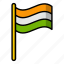 india flag, landmark, nationality, nation, country, attribute, world 